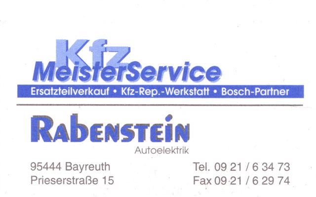 Kfz-MeisterService Rabenstein